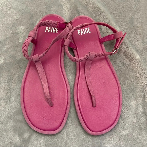 New! Paige Drew Sandal In Fuschia Size 7 - Picture 3 of 8